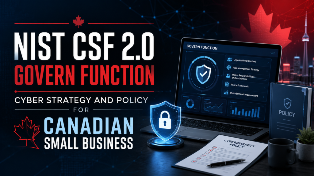 Blog - CyberPhore NIST CSF 2.0 Govern Function: Cyber Strategy and Policy for Canadian Small Business